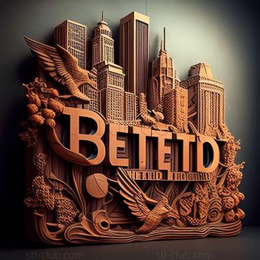 3D model Detroit in the United States (STL)